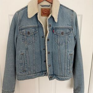 Levi's Light Blue Sherpa-Lined Jacket